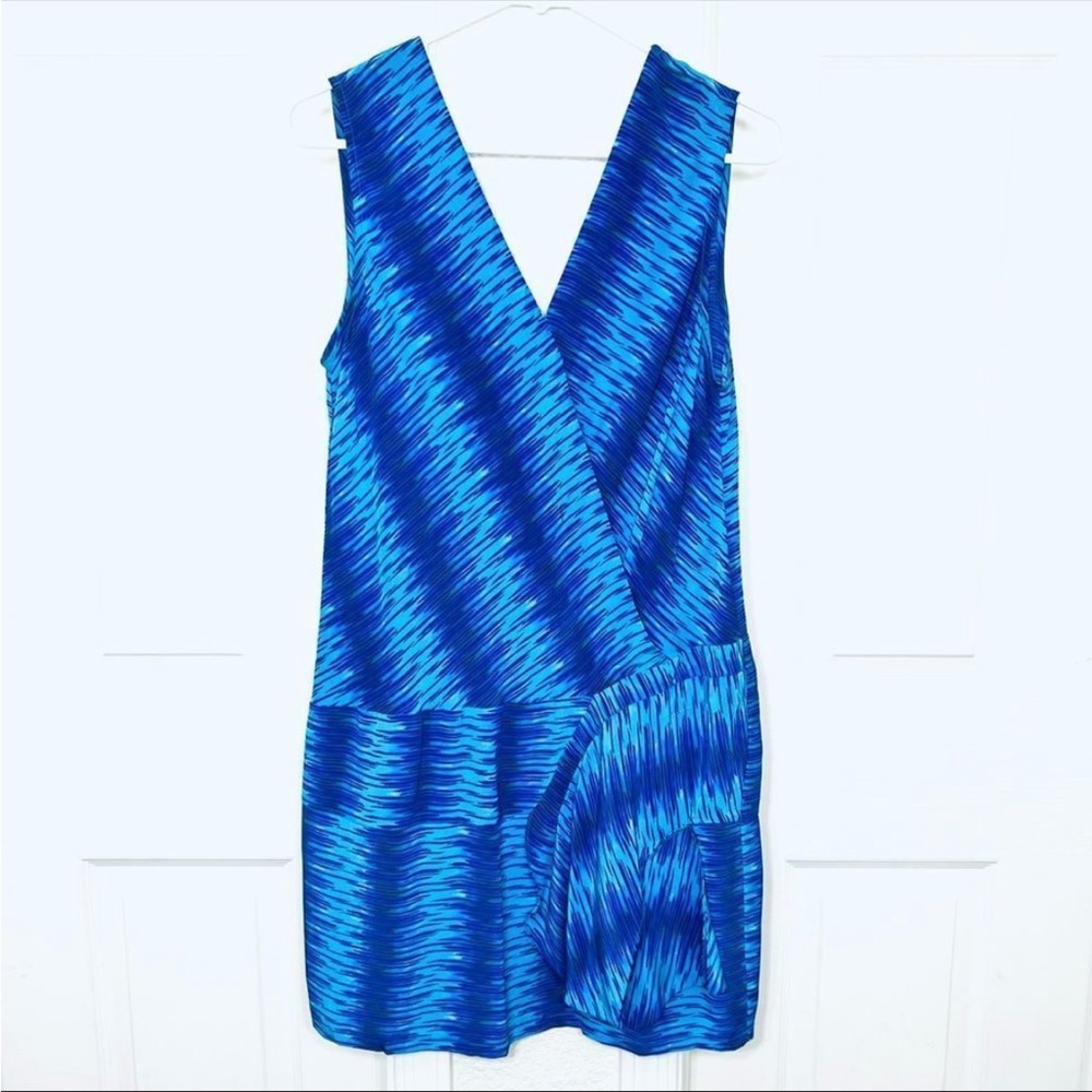 Tracy Reese Blue Silk Mini Dress-Size 6